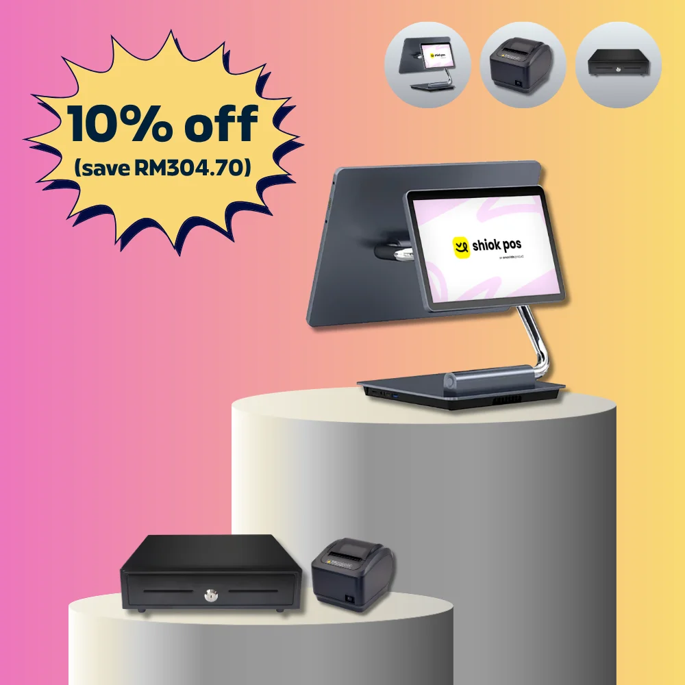 Dual-Screen + Cash Drawer