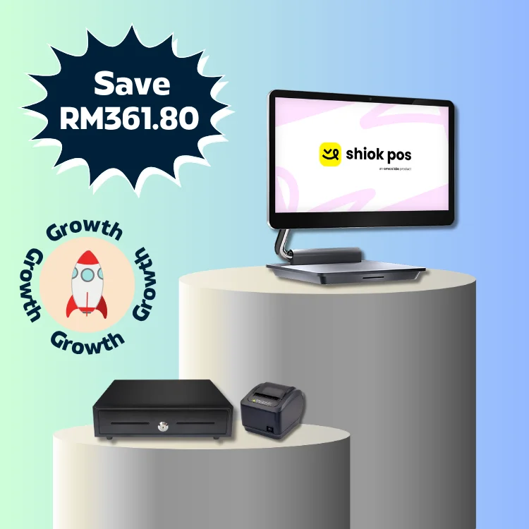 Growth Tier Single-Screen + Cash Drawer