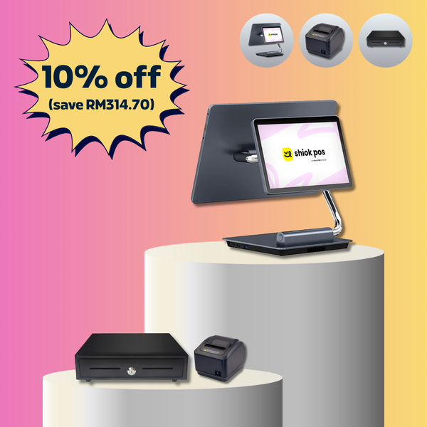 Dual-Screen POS Bundle (with Cash Drawer)
