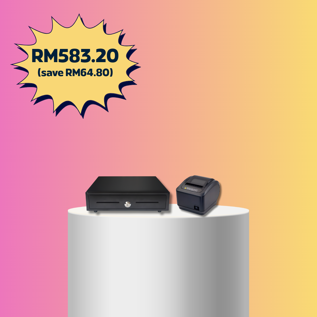 Single-Screen POS Bundle (with Cash Drawer)